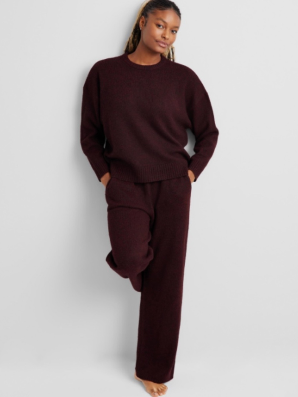 State of Day Women's Indulge & Rest Sweater Loungewear Set 2 PC, SIZE XL NWT